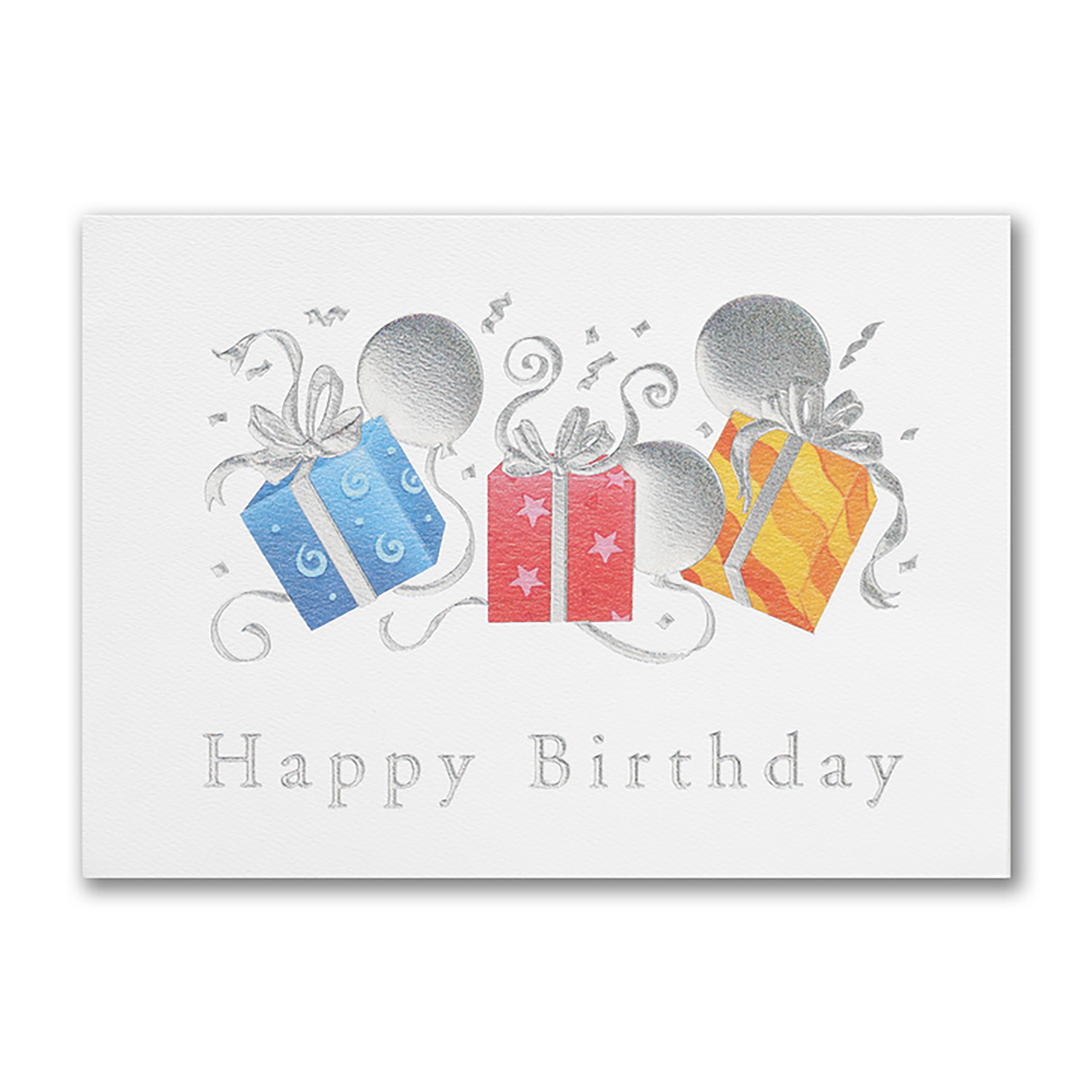 Packages & Balloons Birthday Card 2