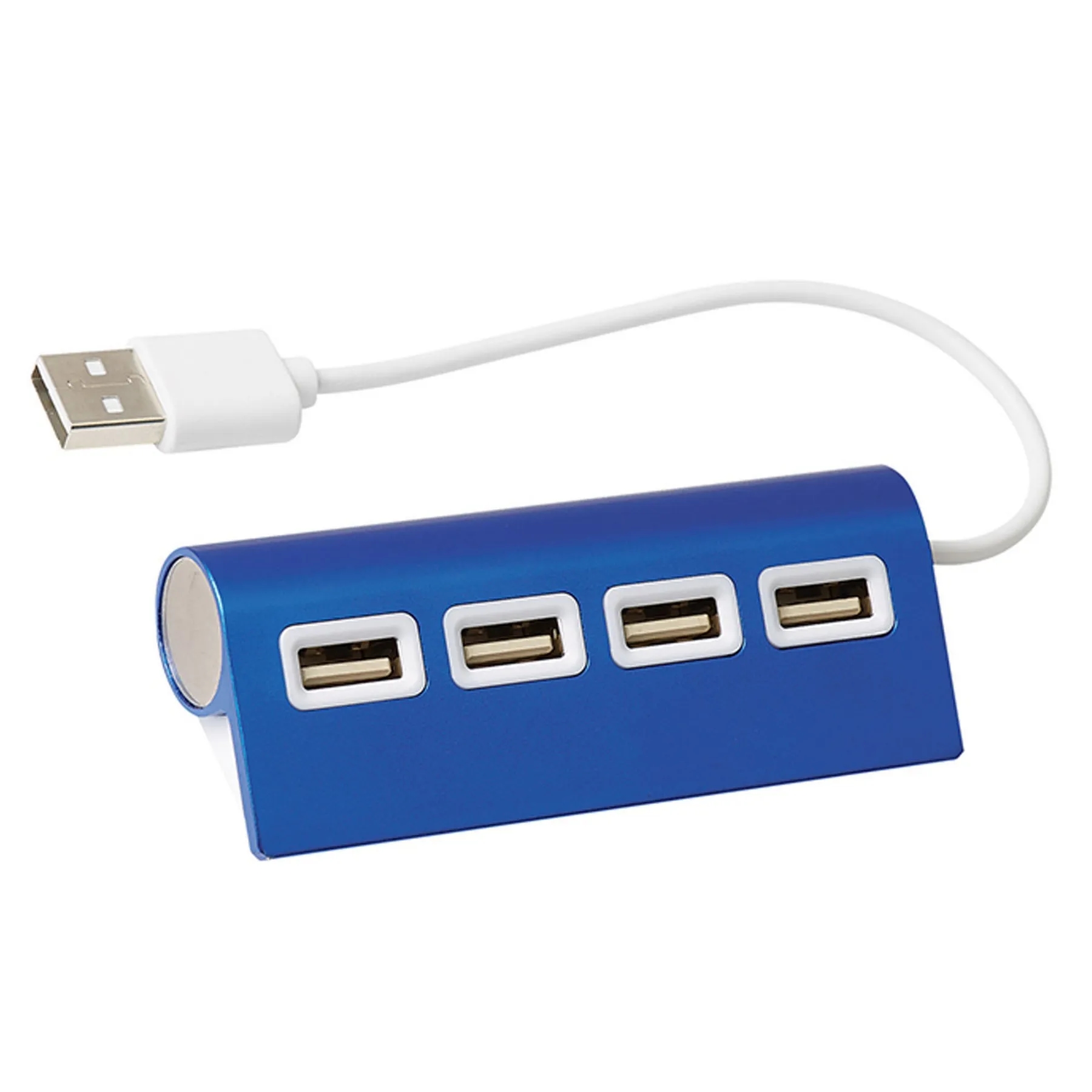 Promotional 4 Port Aluminum Wave USB Hubs 4