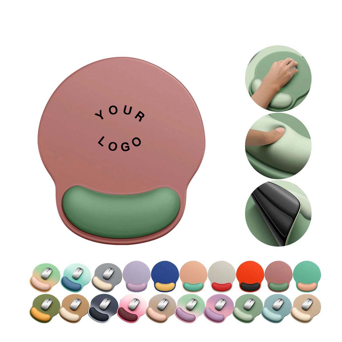 Ergonomic Mouse Pad with Gel Wrist Cushion 19