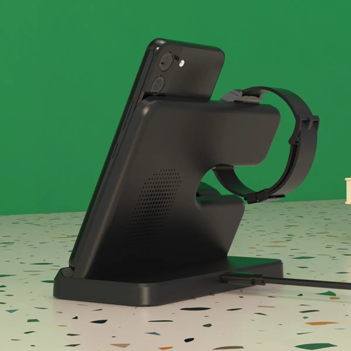 Wireless Charger Station 3 In 1 Fast Charging Stand 5