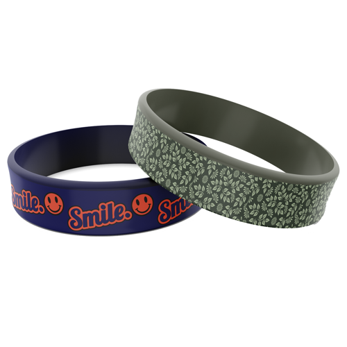 PVC Snap On Bracelet -  9"x 0.7"x 0.075" 2
