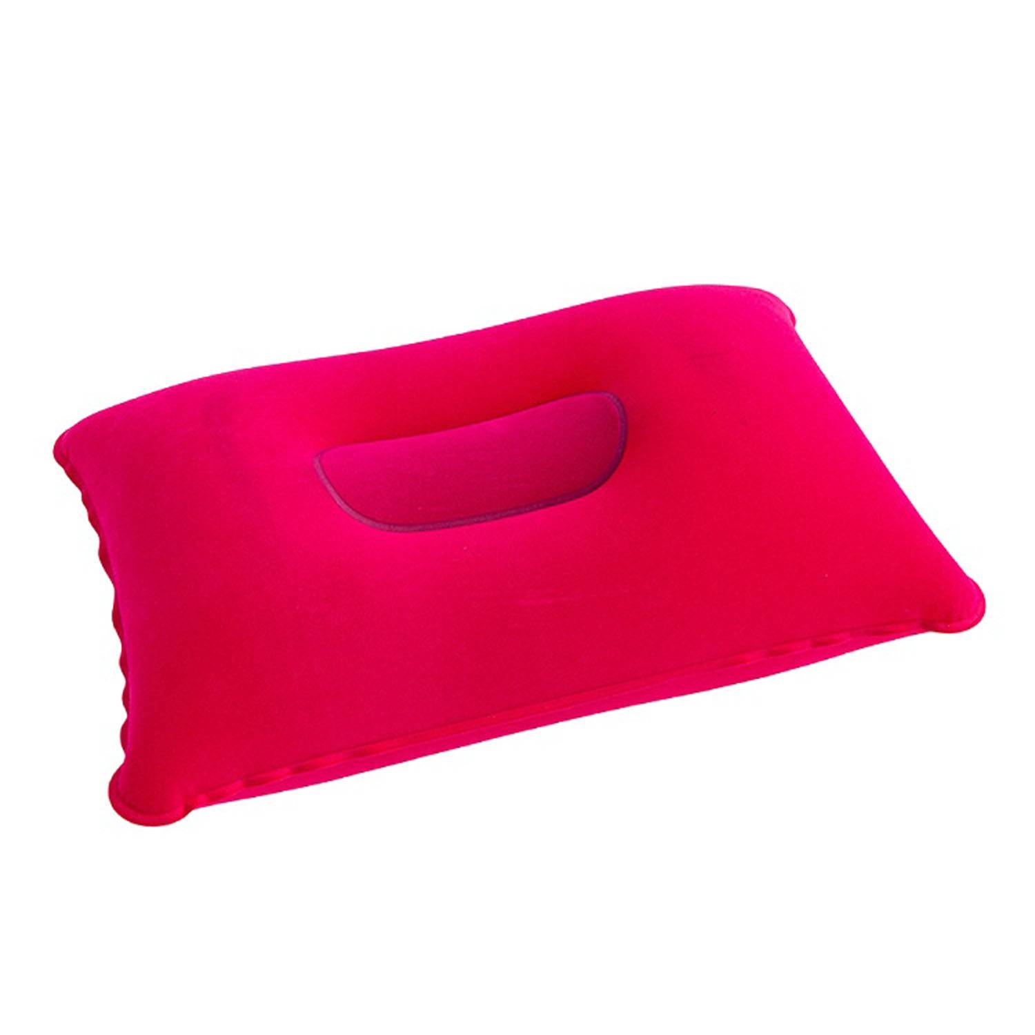 Ergonomic Flocked PVC Inflatable Travel Pillow 9