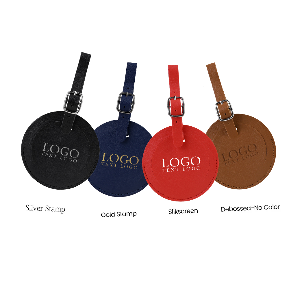 Round Flap Luggage Tags With Logo 16