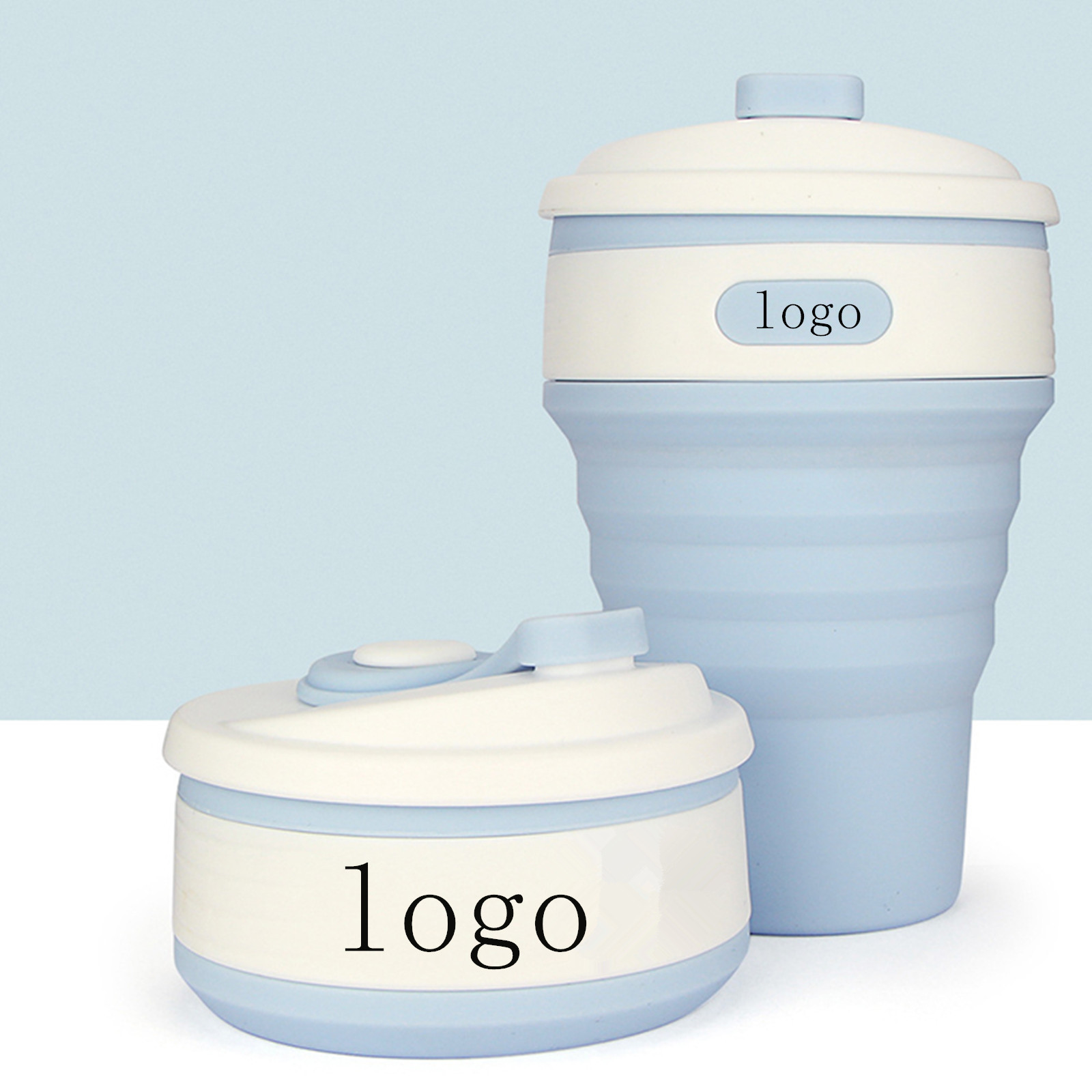 12oz Silicone travel Folding coffee/water Cup 5