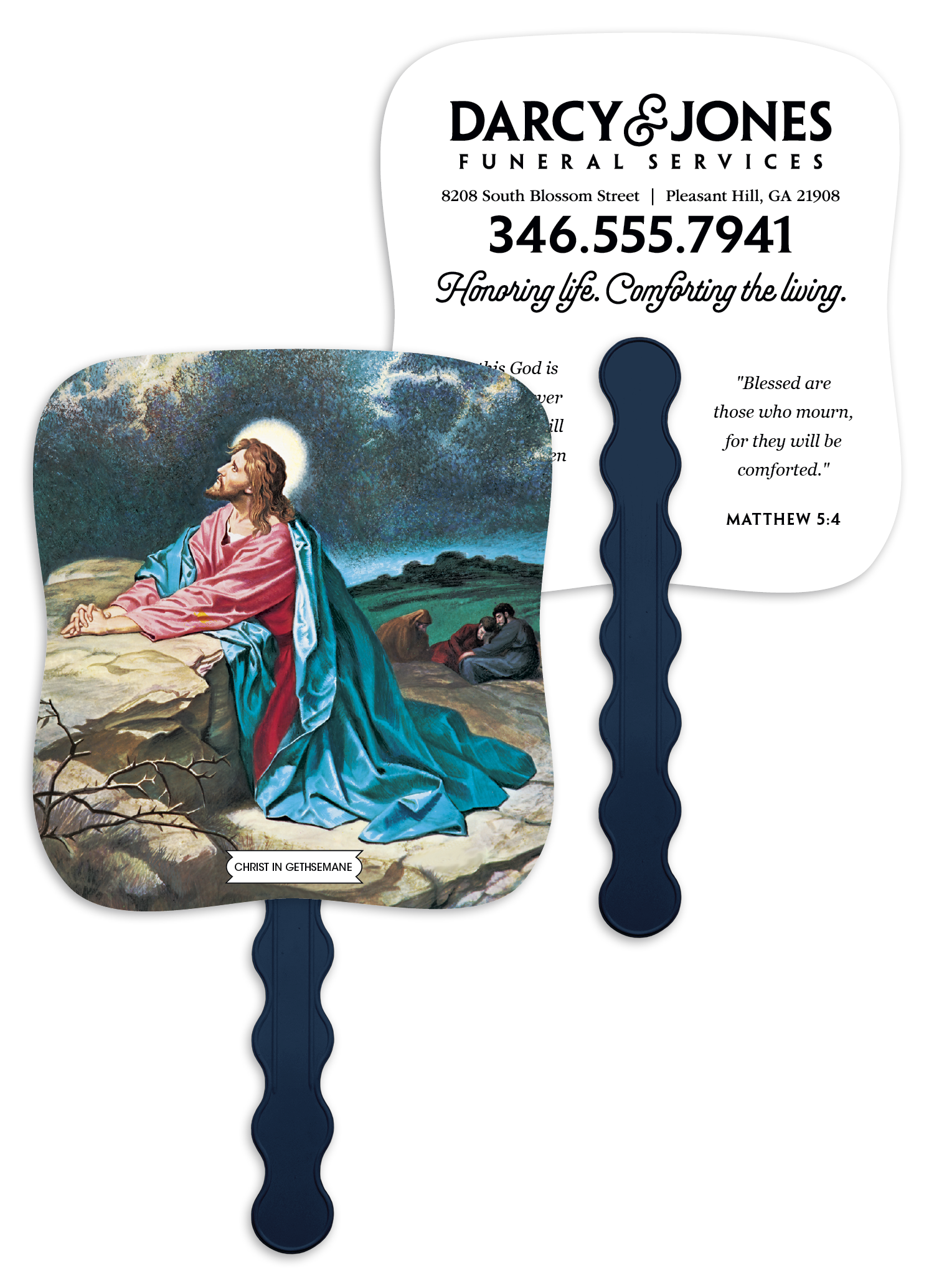 Skinner & Kennedy® Christ In Gethsemane - Pictorial Fan 4