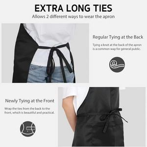 Canvas Adjustable Work Apron with Large Pockets 13