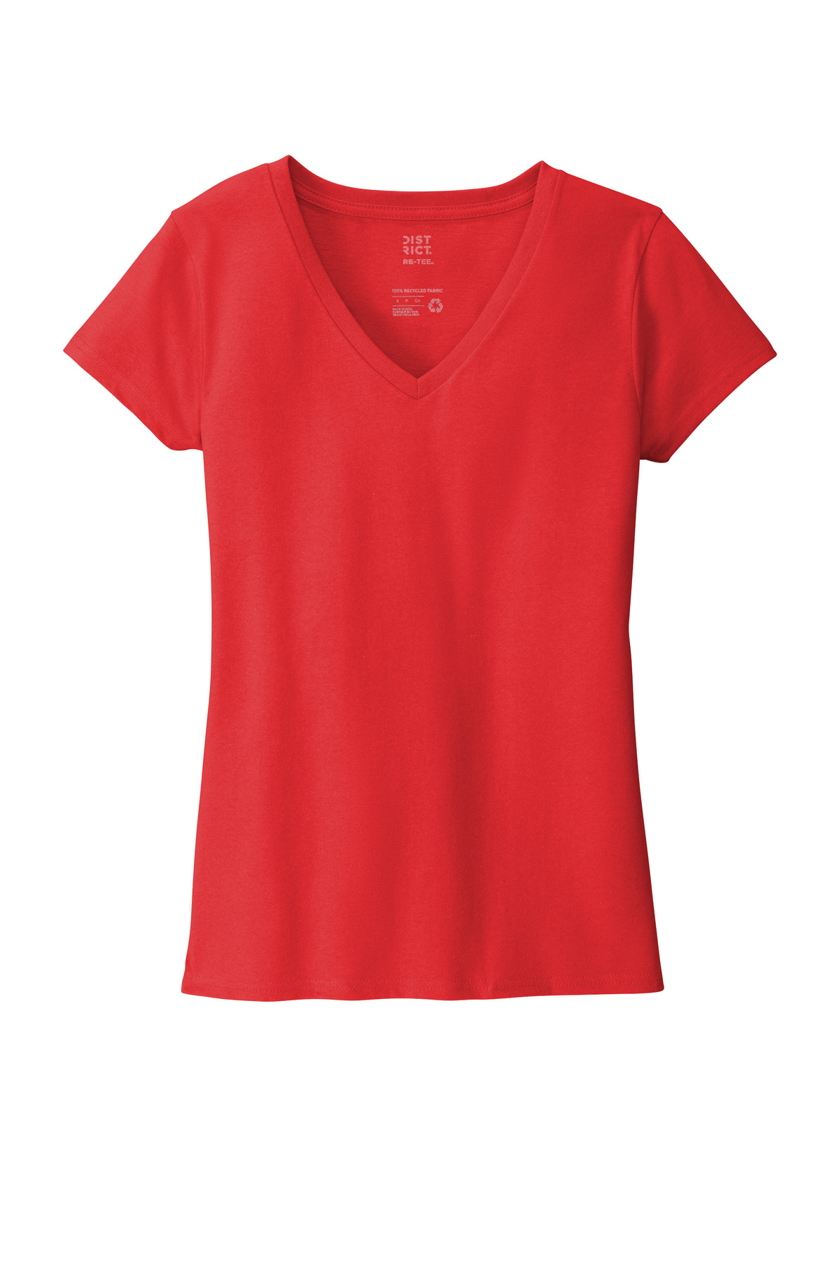 District Women's Re-Tee V-Neck DT8001 1
