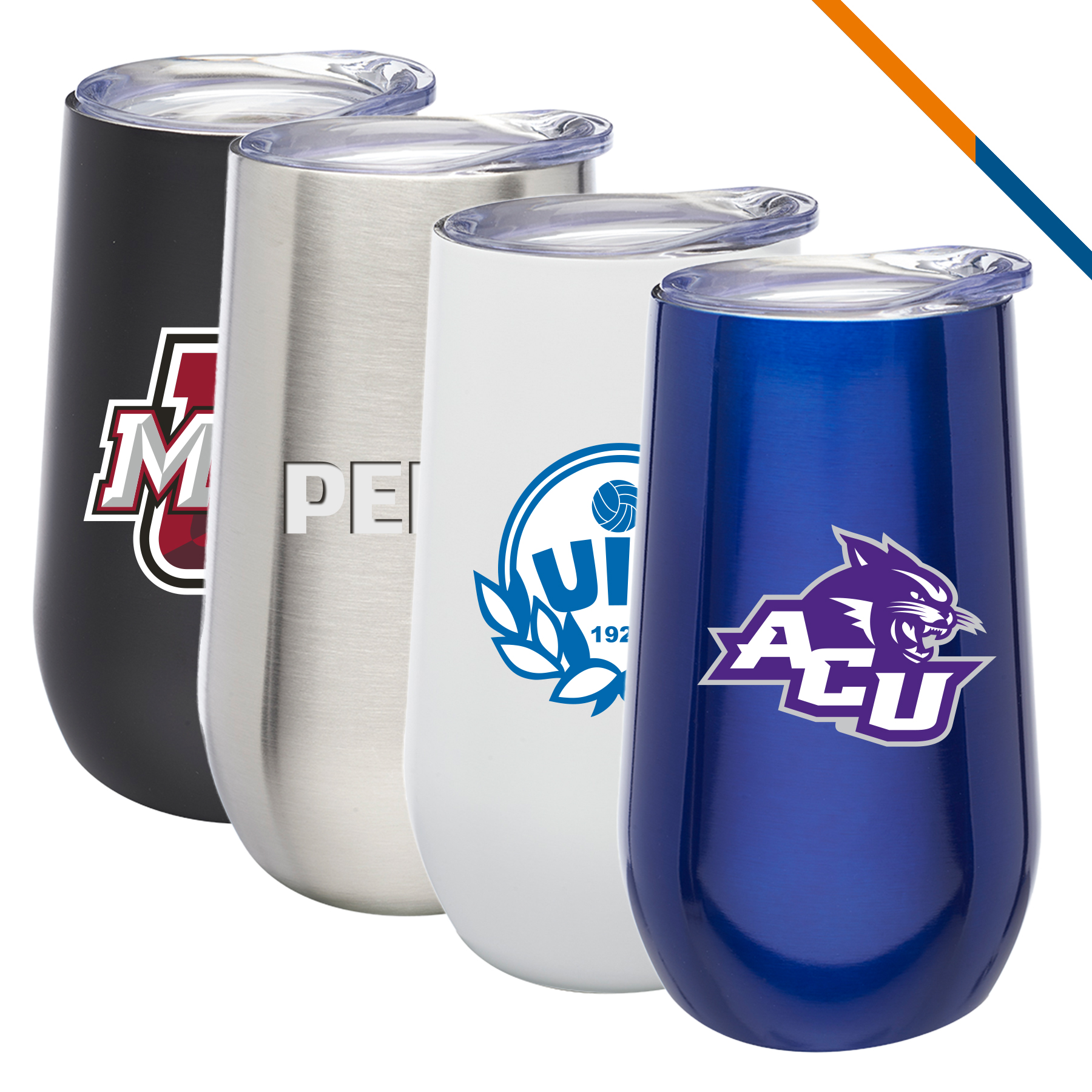 Onco Stainless Steel Stemless Wine Glasses-9 OZ 4