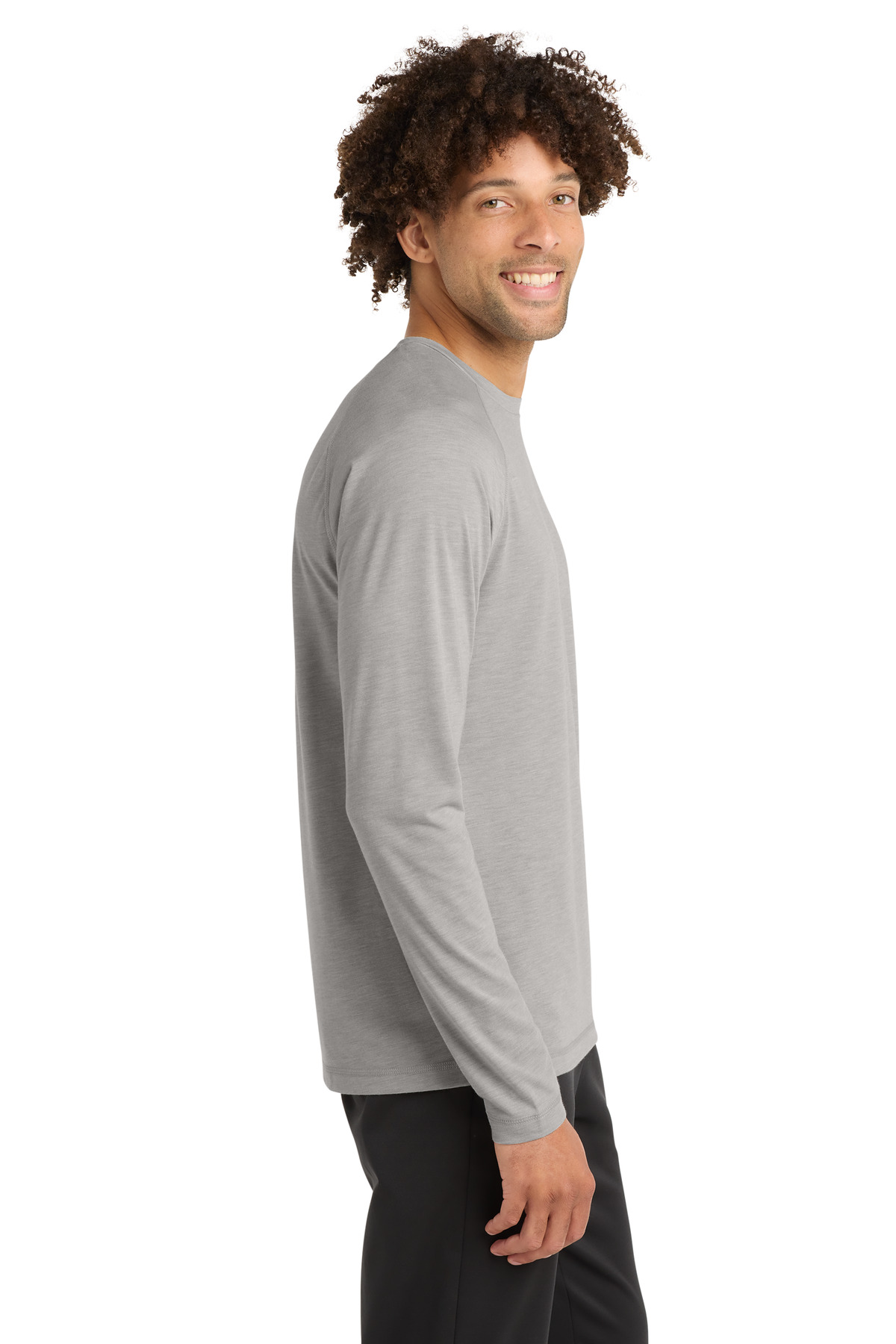 Sport-Tek PosiCharge Long Sleeve Tri-Blend Wicking Raglan Tee ST400LS 55