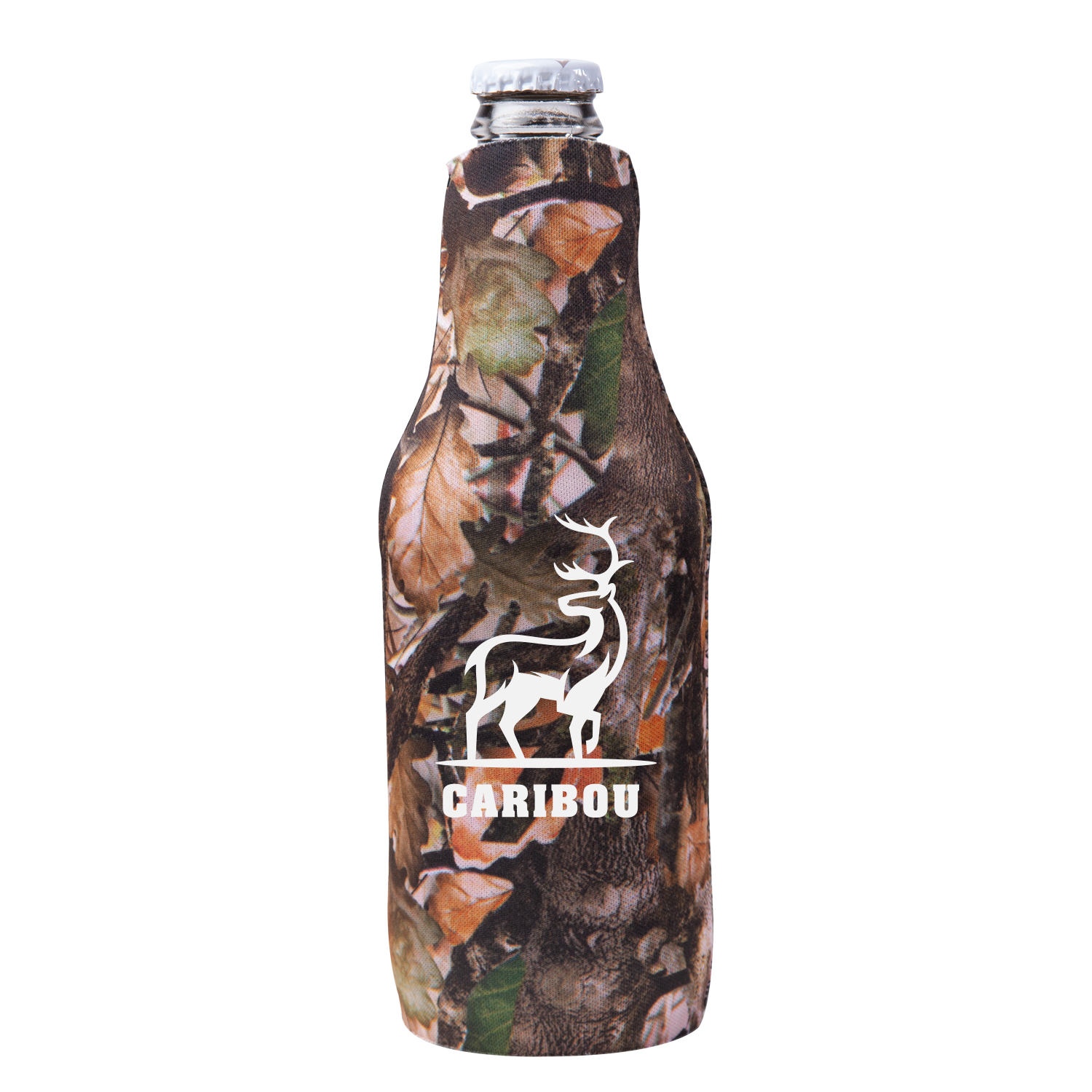 Neoprene Zipper Beer Bottle Cooler (1 Color Imprint) 10