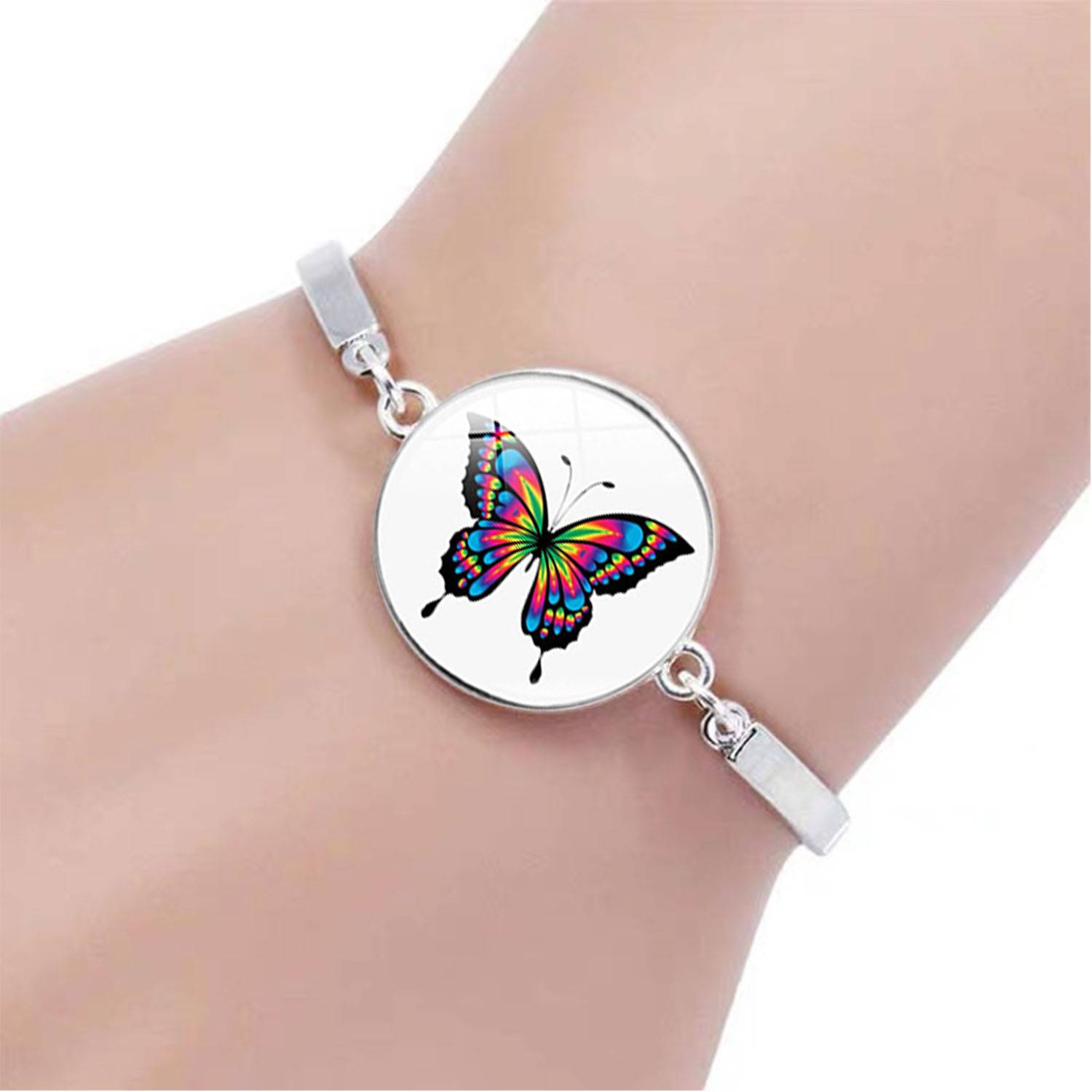 Engraved Female Butterfly Bracelet 1