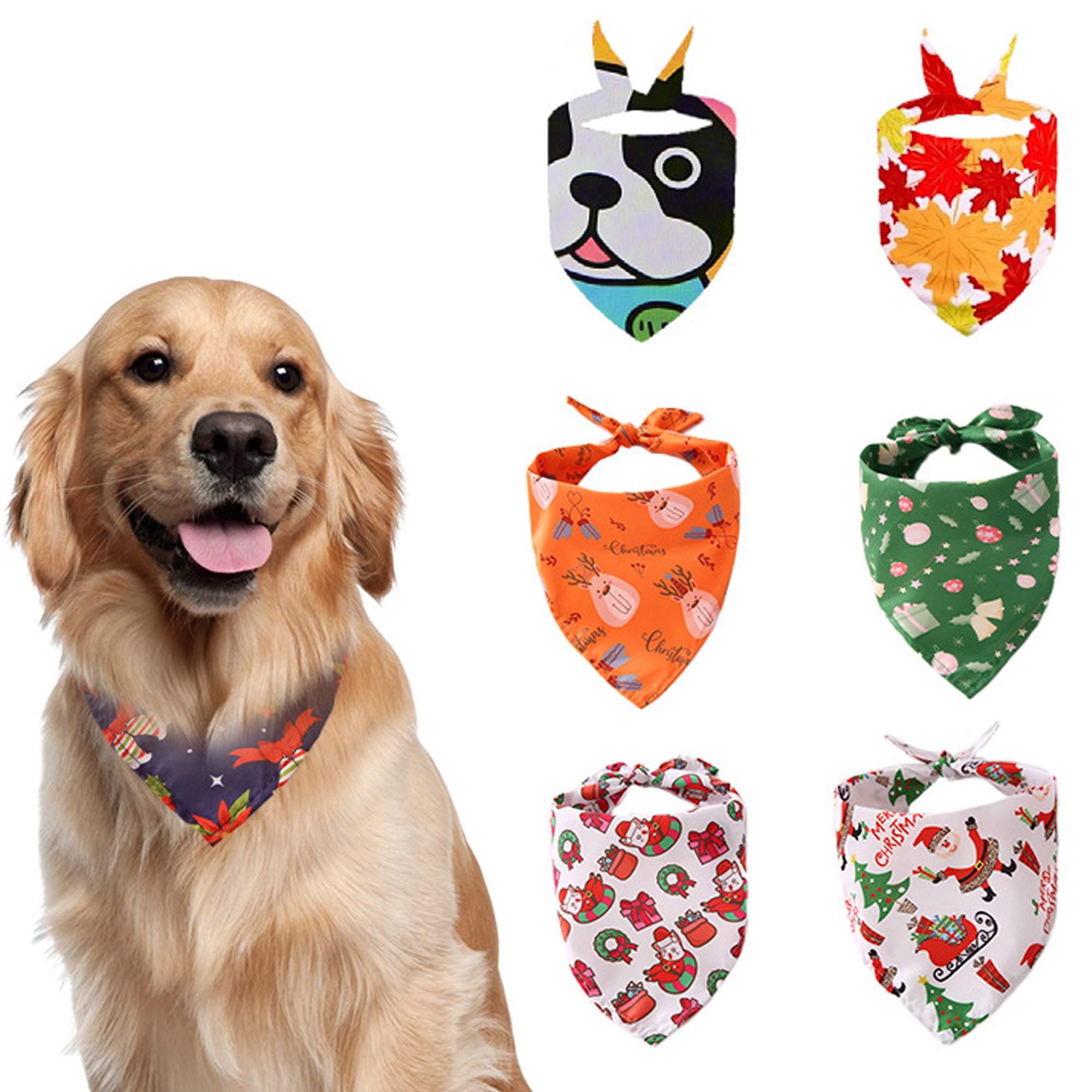 Adjustable, Washable Scarf Soft Pet Saliva Towel Easy Carry 4