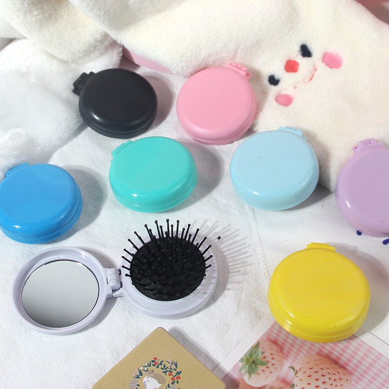Portable Folding Mirror Comb 4
