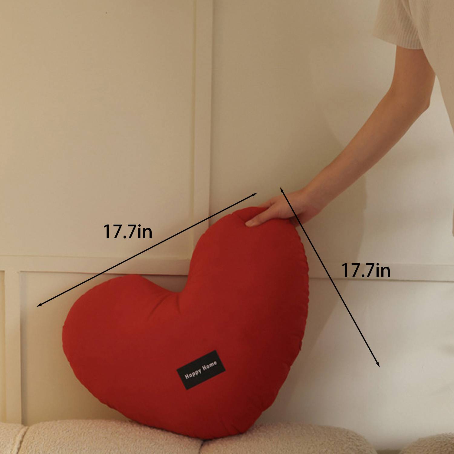 Heart Shaped Sofa Throw Pillow 5