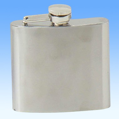 5 oz STAINLESS STEEL LIQUOR FLASK, custom water bottle with logo imprint 1