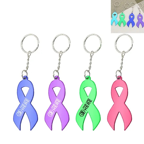 Aluminue Awareness Ribbon Keychain 4