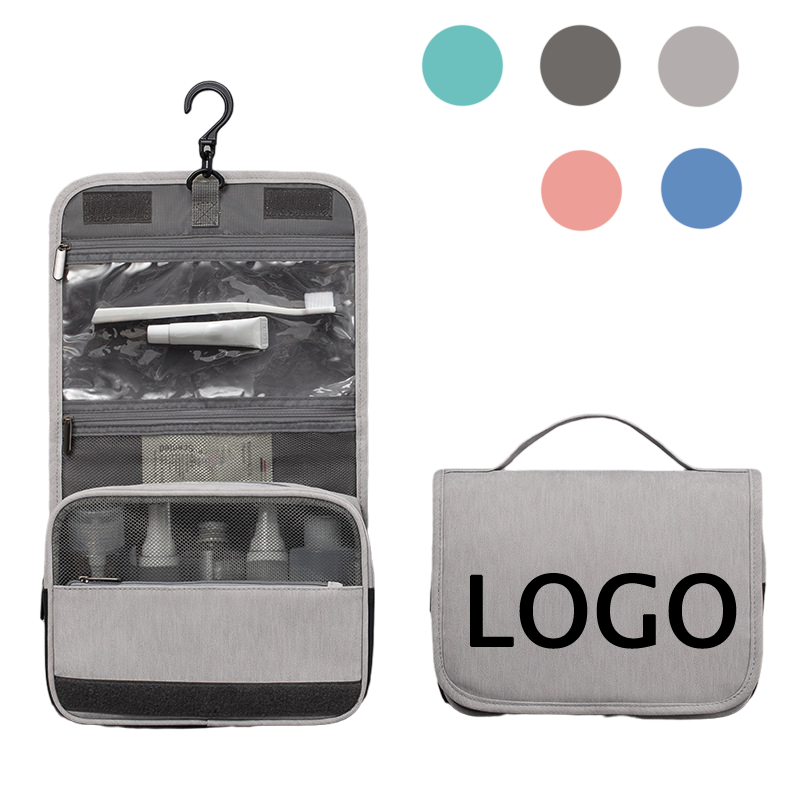 PU Hanging Travel Toiletry Bag & Makeup Cosmetic Organizer 9