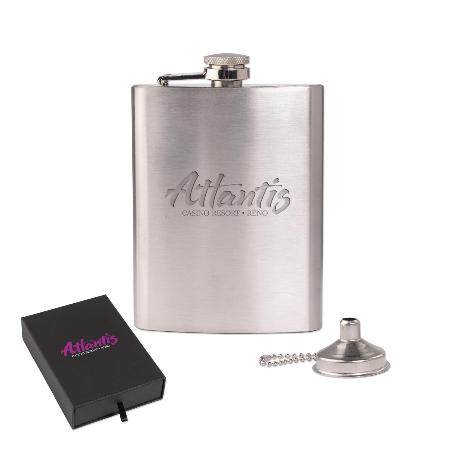 Oakhurst 8 Oz. Flask and Funnel Gift Set 2