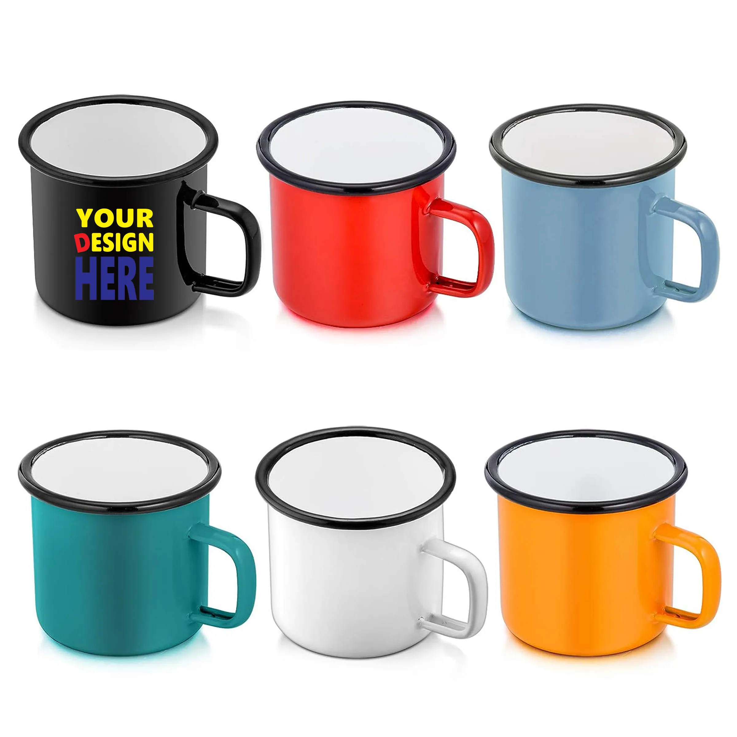 12oz Enamel Camping Coffee Mug 3