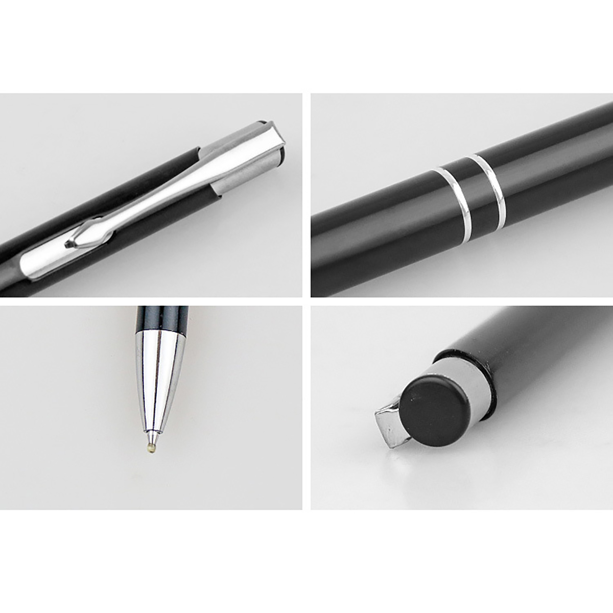 Metal Gel Pan Large Printing Area Retractable Ball Pen 3