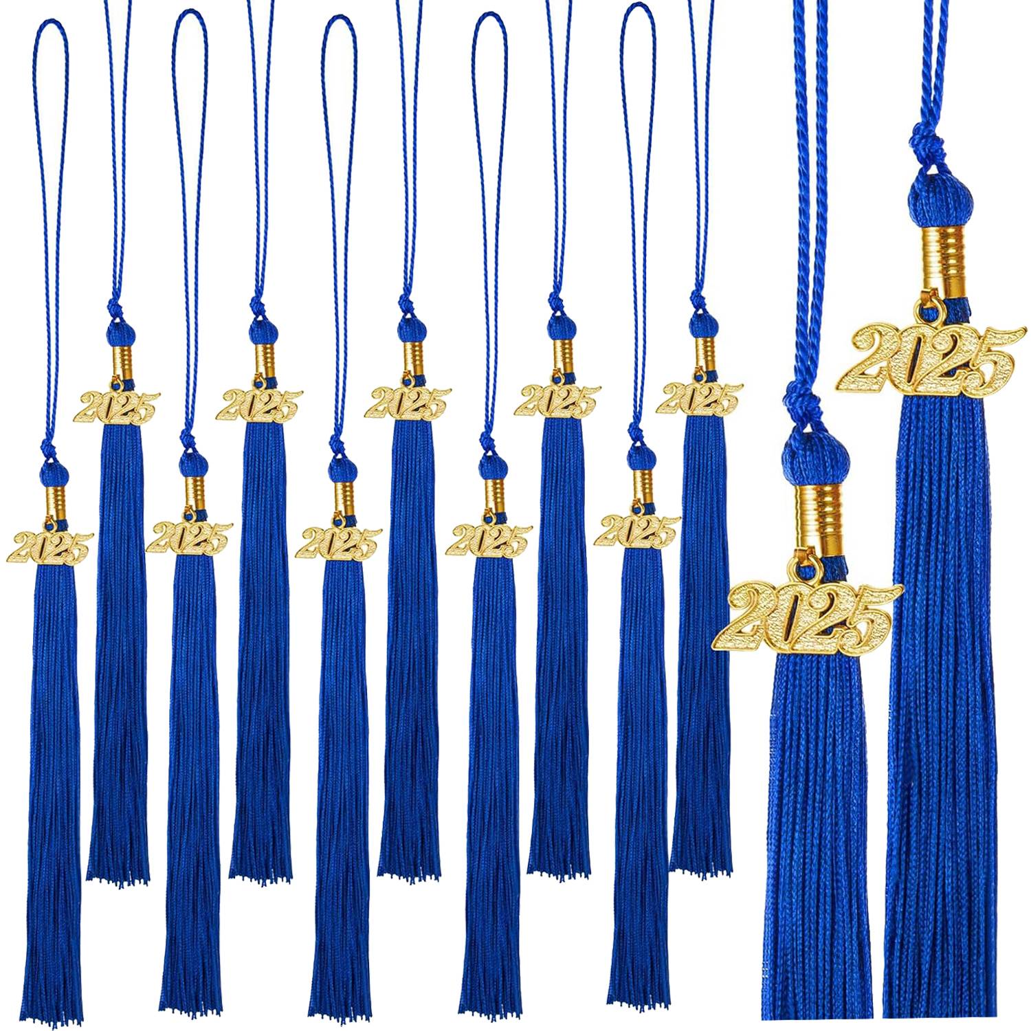 Graduation Tassels With Gold 2025 Year Charm Pendant 6