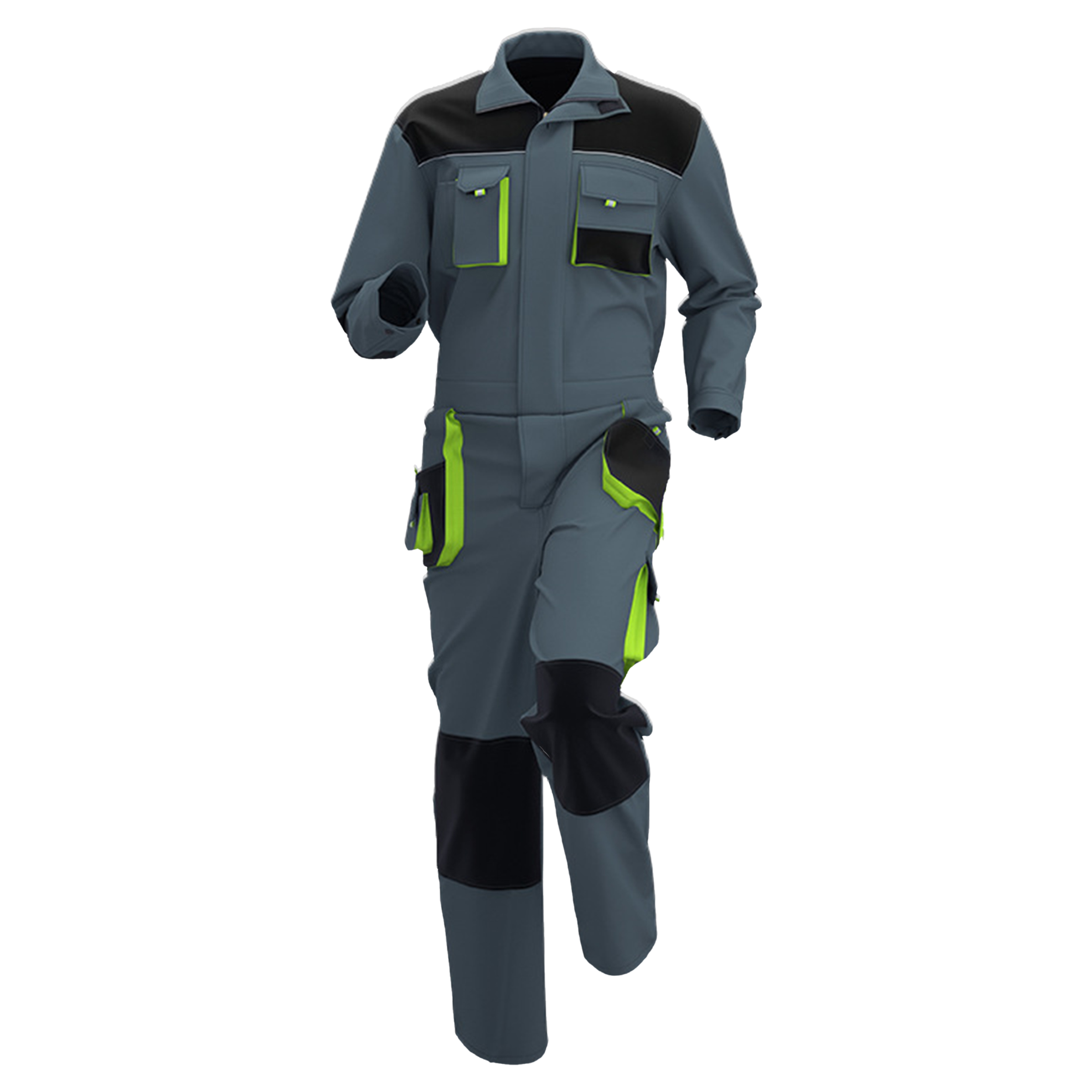 Oxford Jumpsuit With Multiple Pockets 5