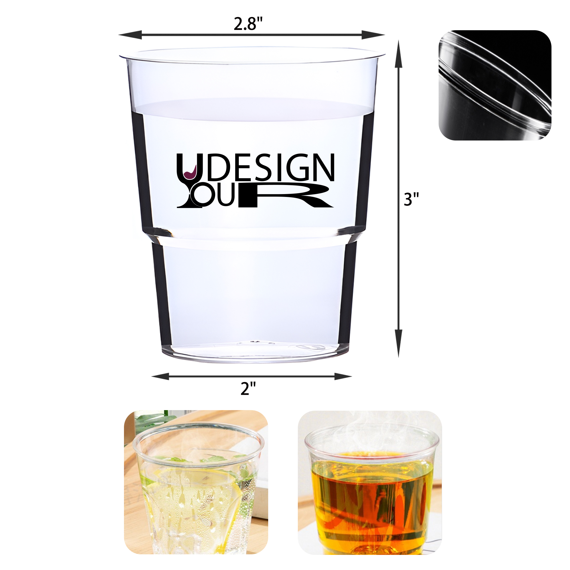6 OZ Convenient Disposable Plastic Cup 3