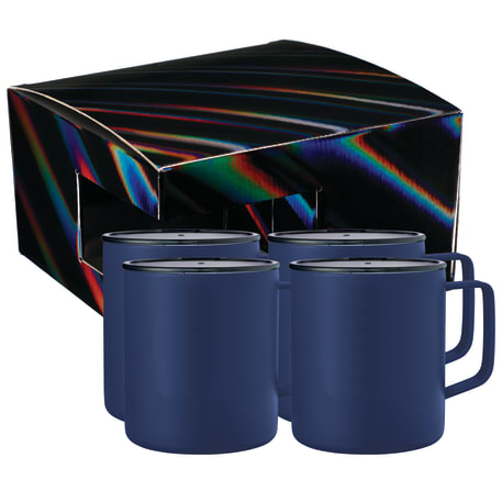 Rover Camp Mug 14oz Powder coated 4 in 1 Gift Set 10