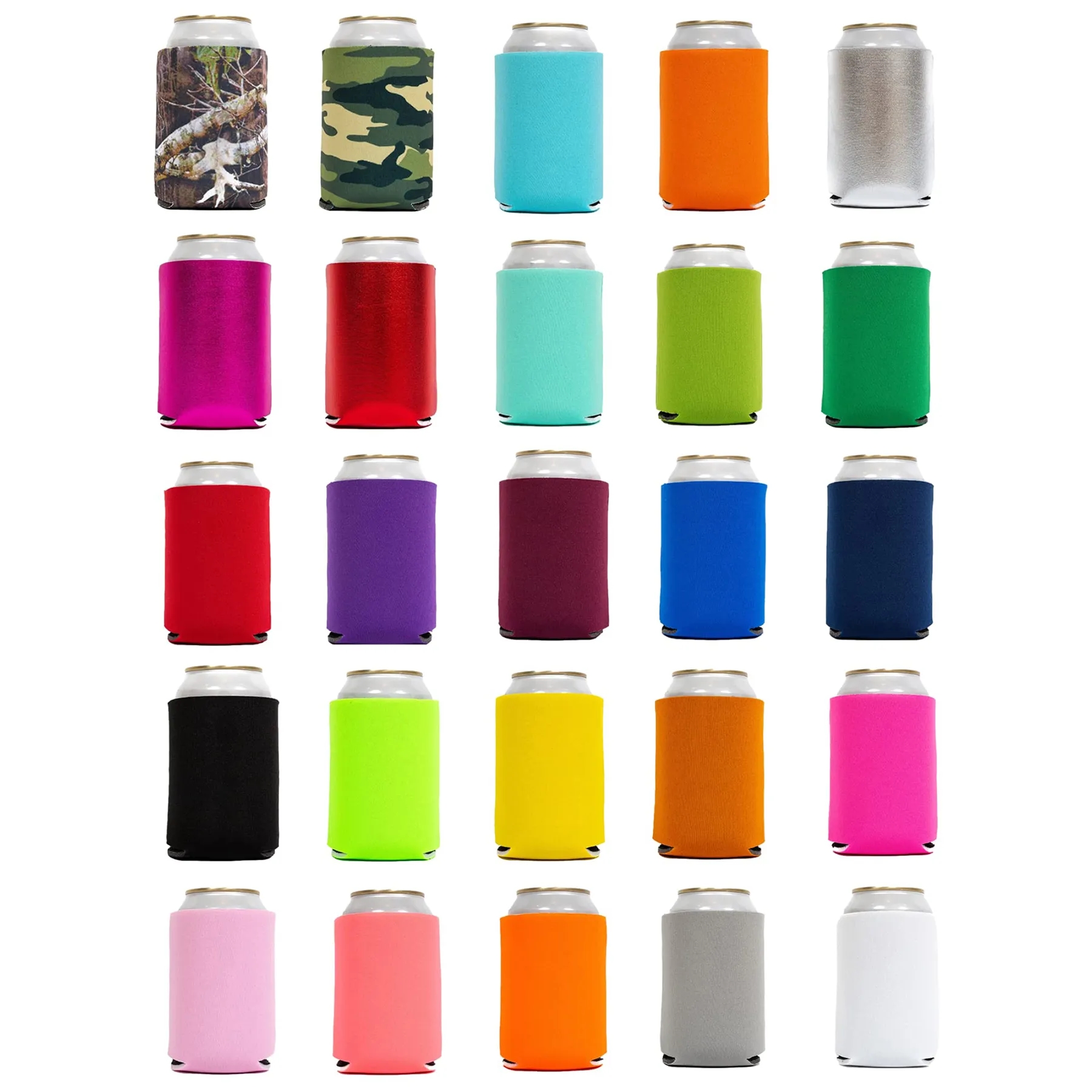 Blank Beer Can Coolers Sleeves, custom koozie with logo imprint 6