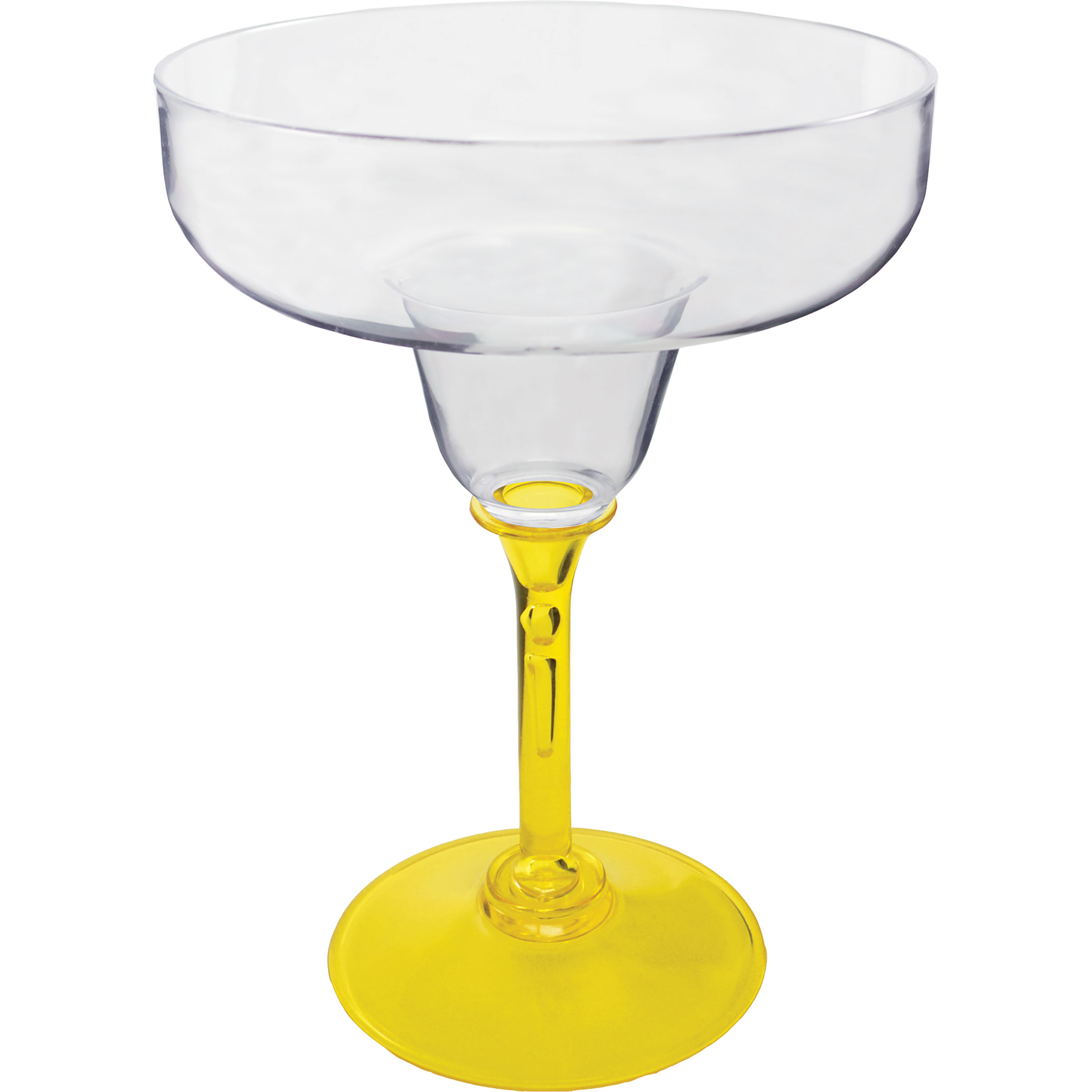 12oz Standard Stem Plastic Margarita Glass with Your Choice of Stem Color 7