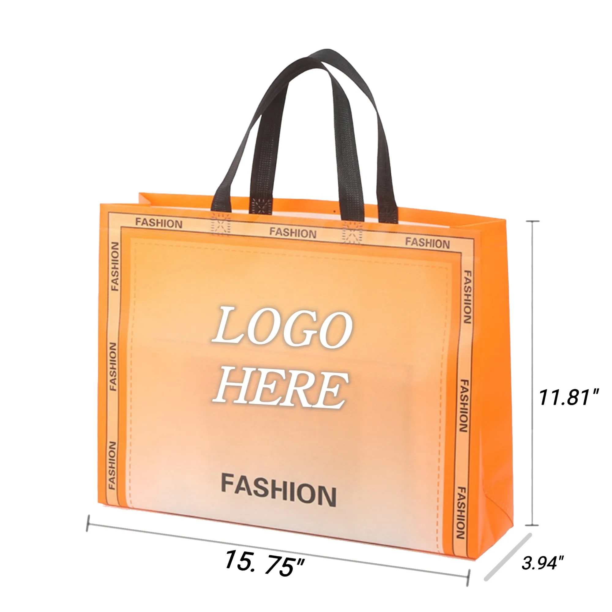 Gradient Color Laminated Non-Woven Tote 8