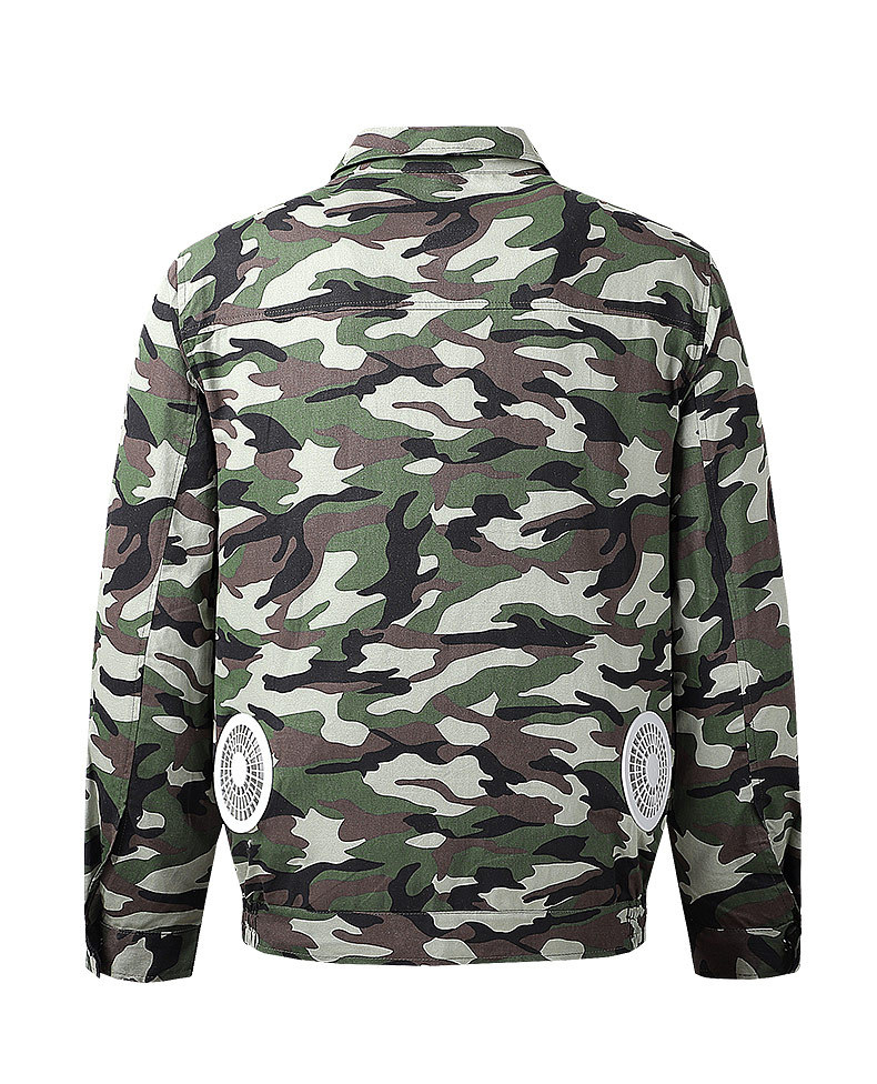 Wearable Cooling Fan Jacket For Working Man Outside 10