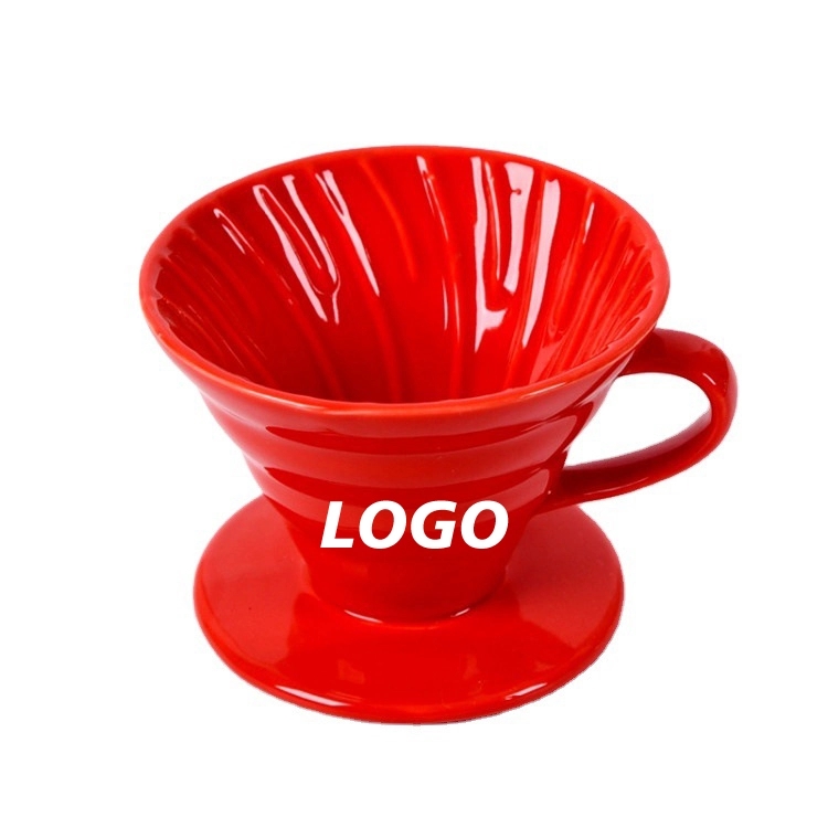 Custom Ceramic Over Coffee Brewing Filter Cone 3