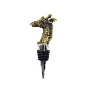 Elegant Giraffe Design Alloy Wine Stopper 19