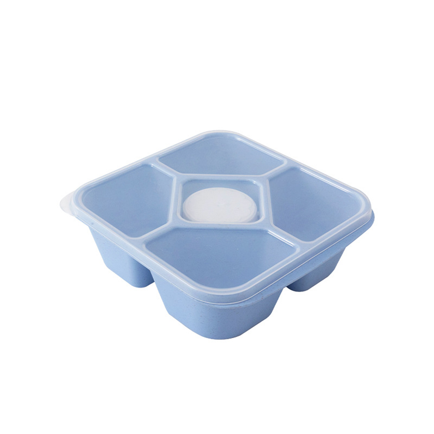 Wheat Straw BPA-Free 5 Compartments Bento Snack Boxes 2