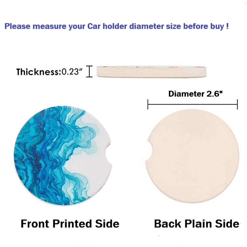 Ceramic Car Holder Coasters With Finger 3