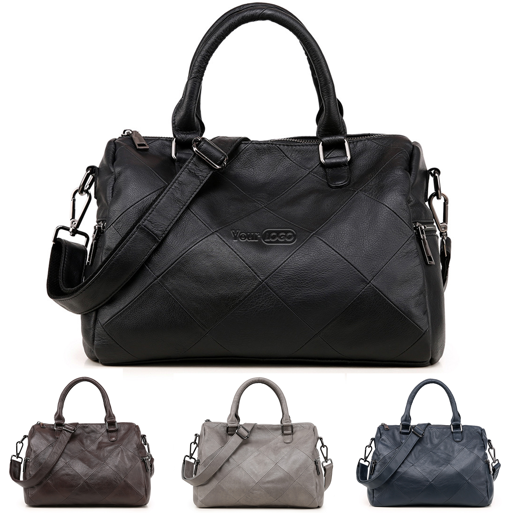 Genuine Leather Satchel Tote Bag for Women 7