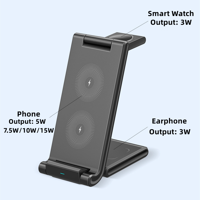 Foldable 3-In-1 Wireless Charging Station 3
