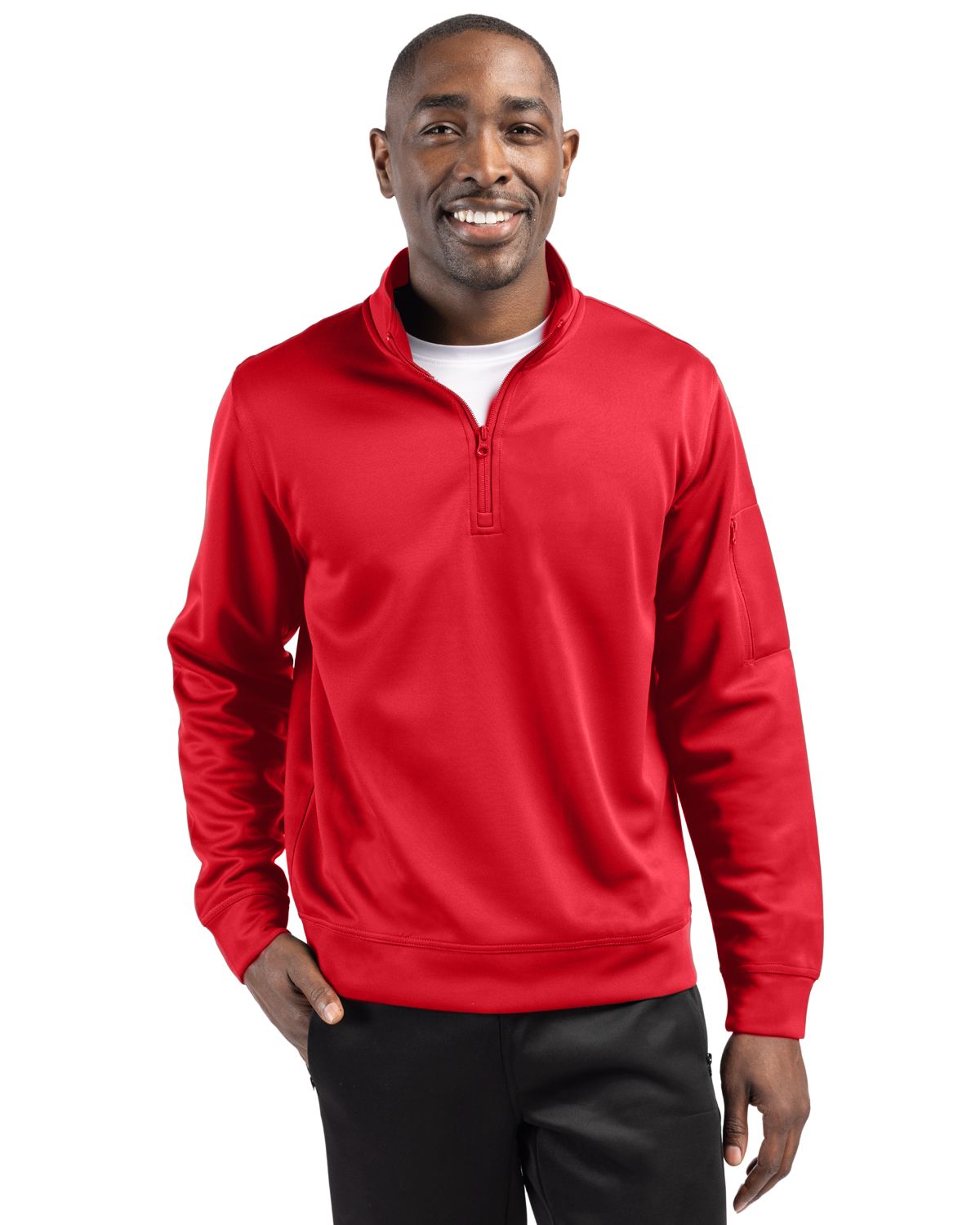 Clique Lift Solution-dyed Performance Unisex Half Zip Sweatshirt 30