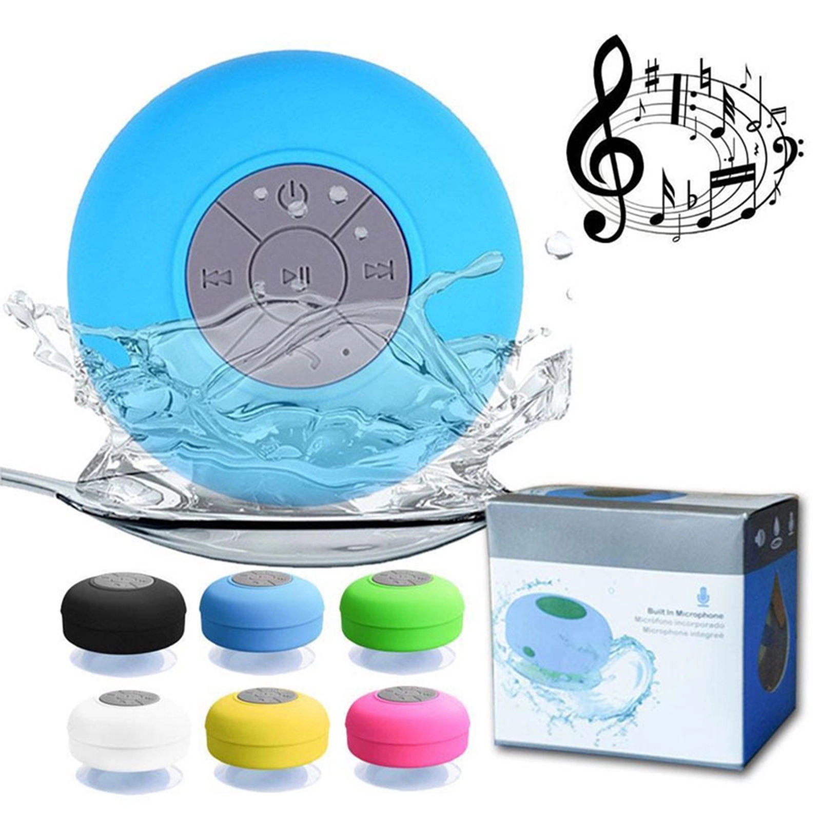 Portable Mini Wireless Speakers With Suction Cup 7