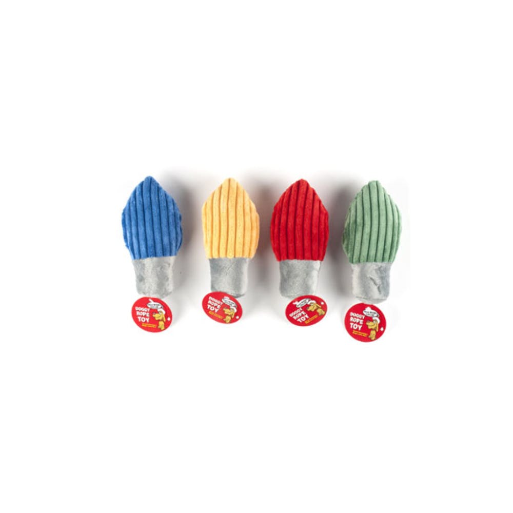 Plush Dog Toys - Holiday Light Assorted Colors 2