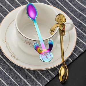 Skull Skeleton Shaped Steel Spoon 21