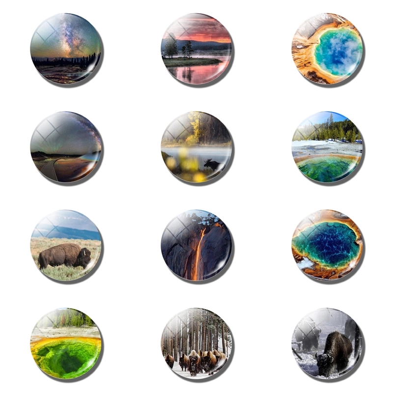 Crystal Refrigerator Magnets - 30mm 4