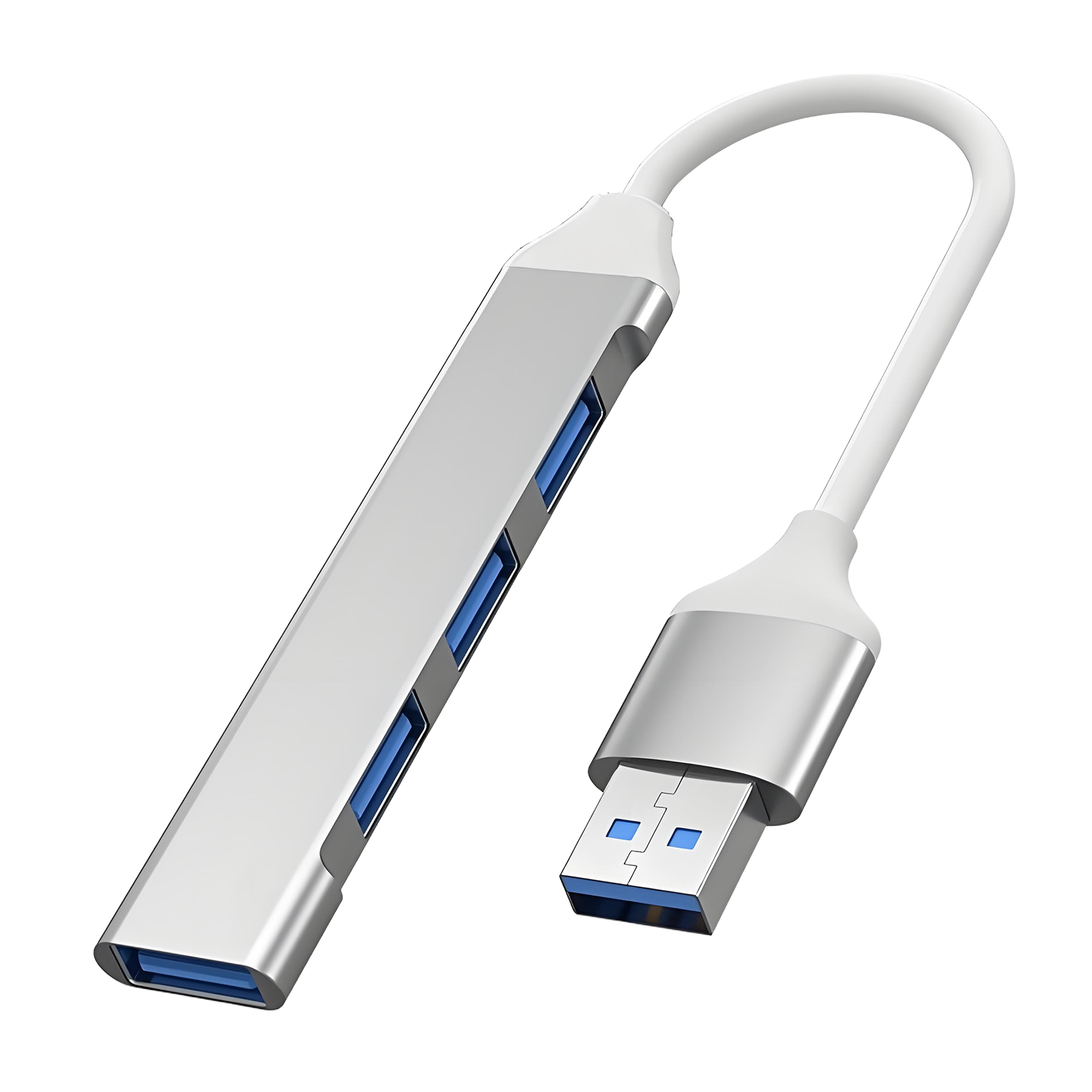 4-in-1 USB-C Hub Adapter with 4-Port USB 3.0 for Laptops 7