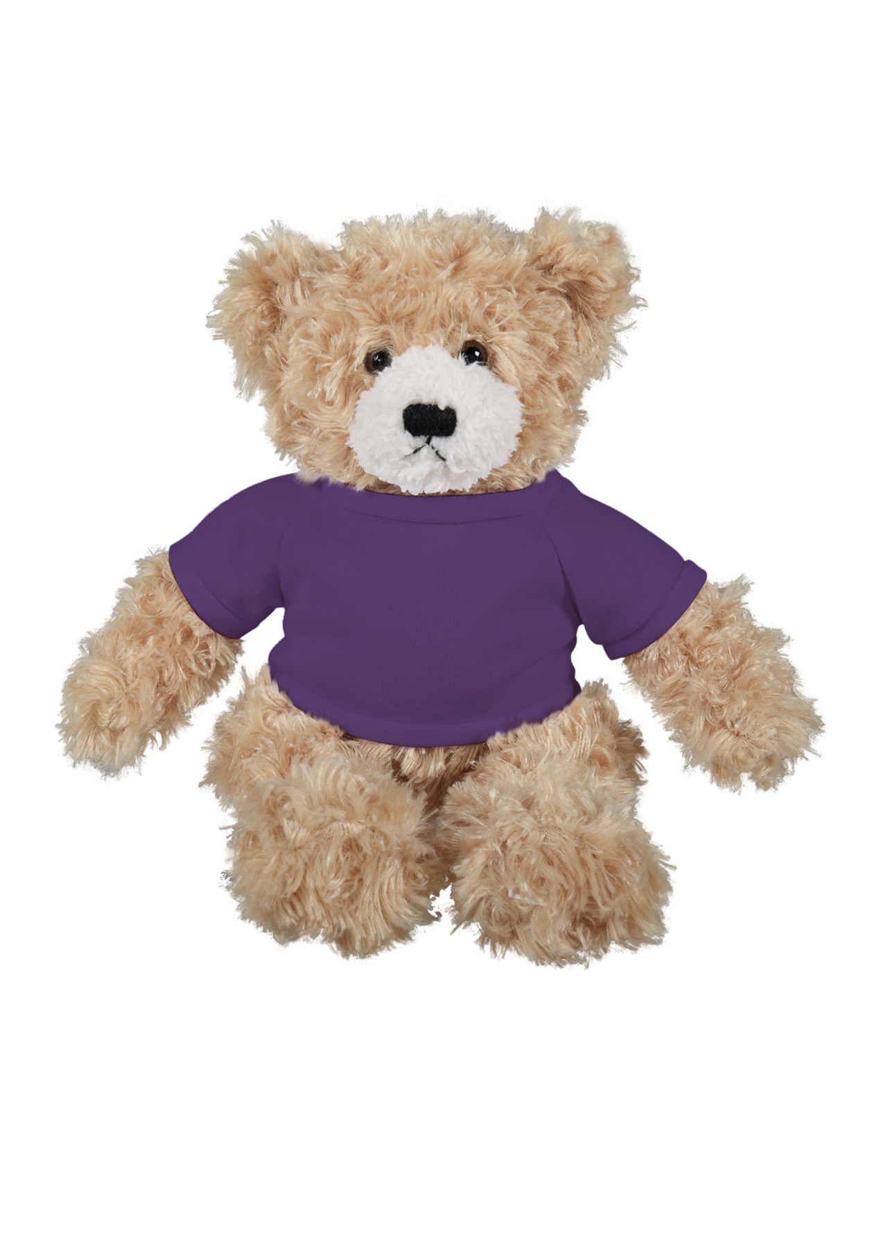 soft plush Beige Brandon Bear  with t-shirt 7
