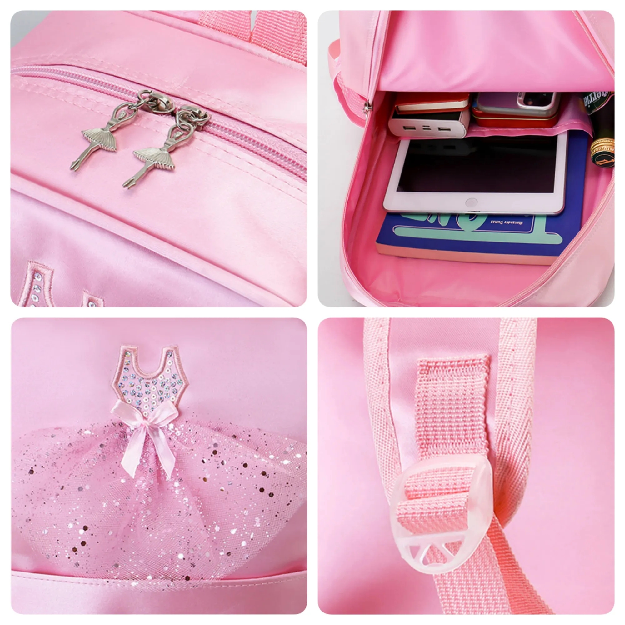 Kids Ballet Backpack Dance School Bag 3
