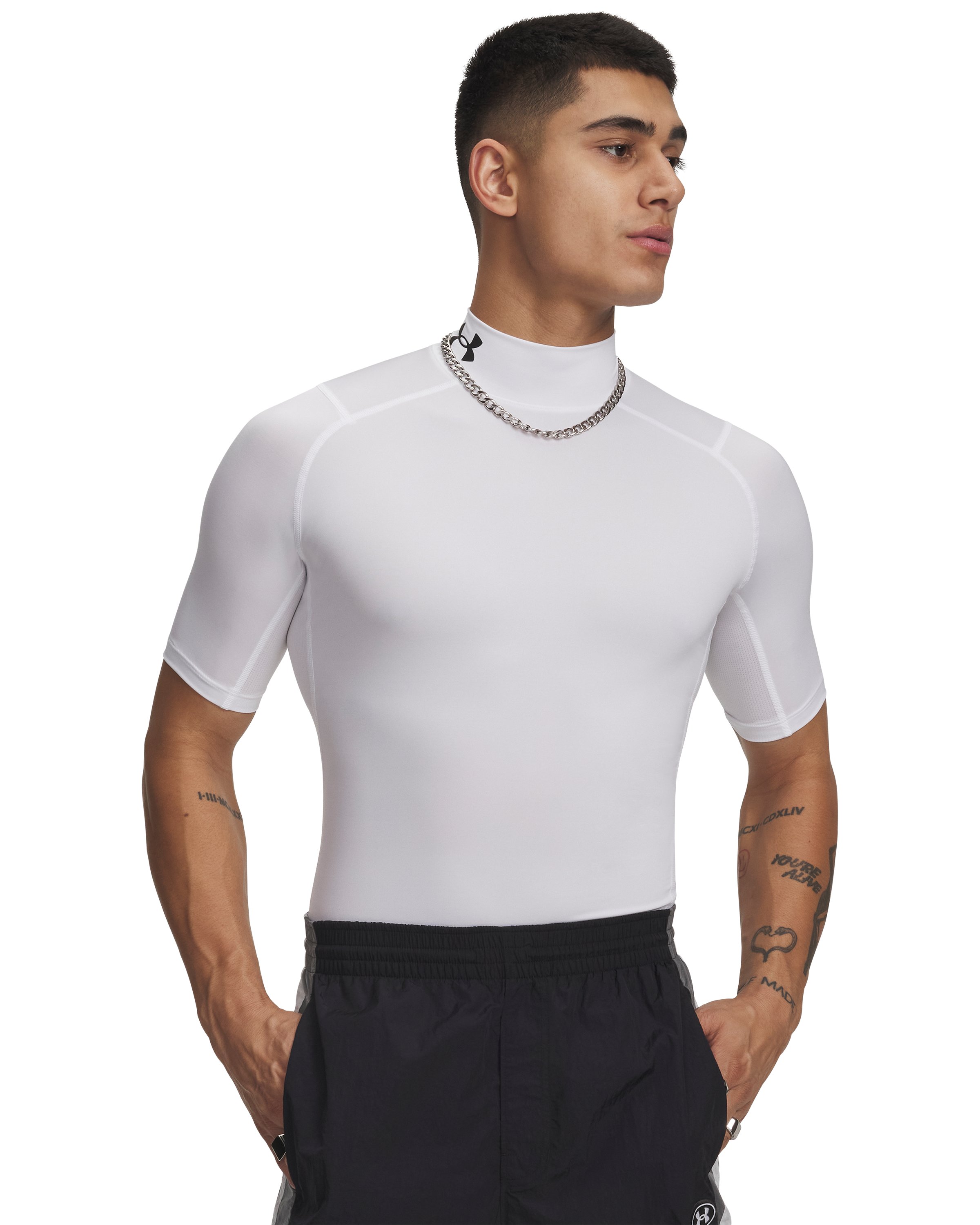 HeatGear Compression Men's Mock Short Sleeve 3