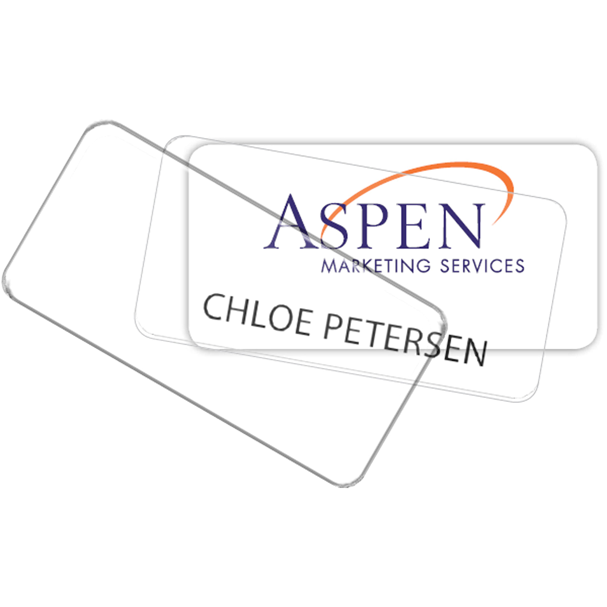 Complete Click-It Reusable Name Badge (Standard Size 1-1/2" x 3")