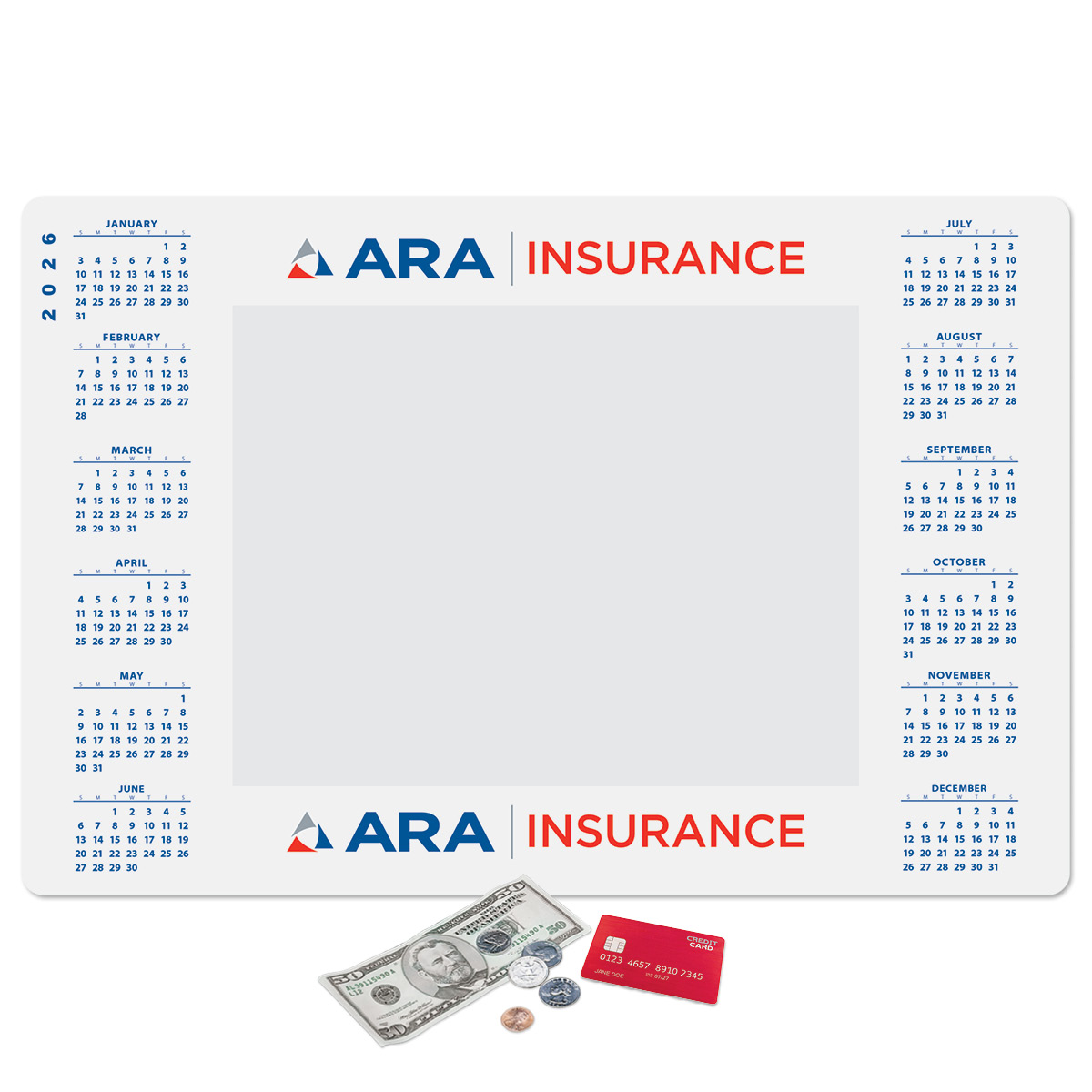 Frame-It Flex Heavy Duty Window Calendar Counter Mat-12"x18"x1/8"