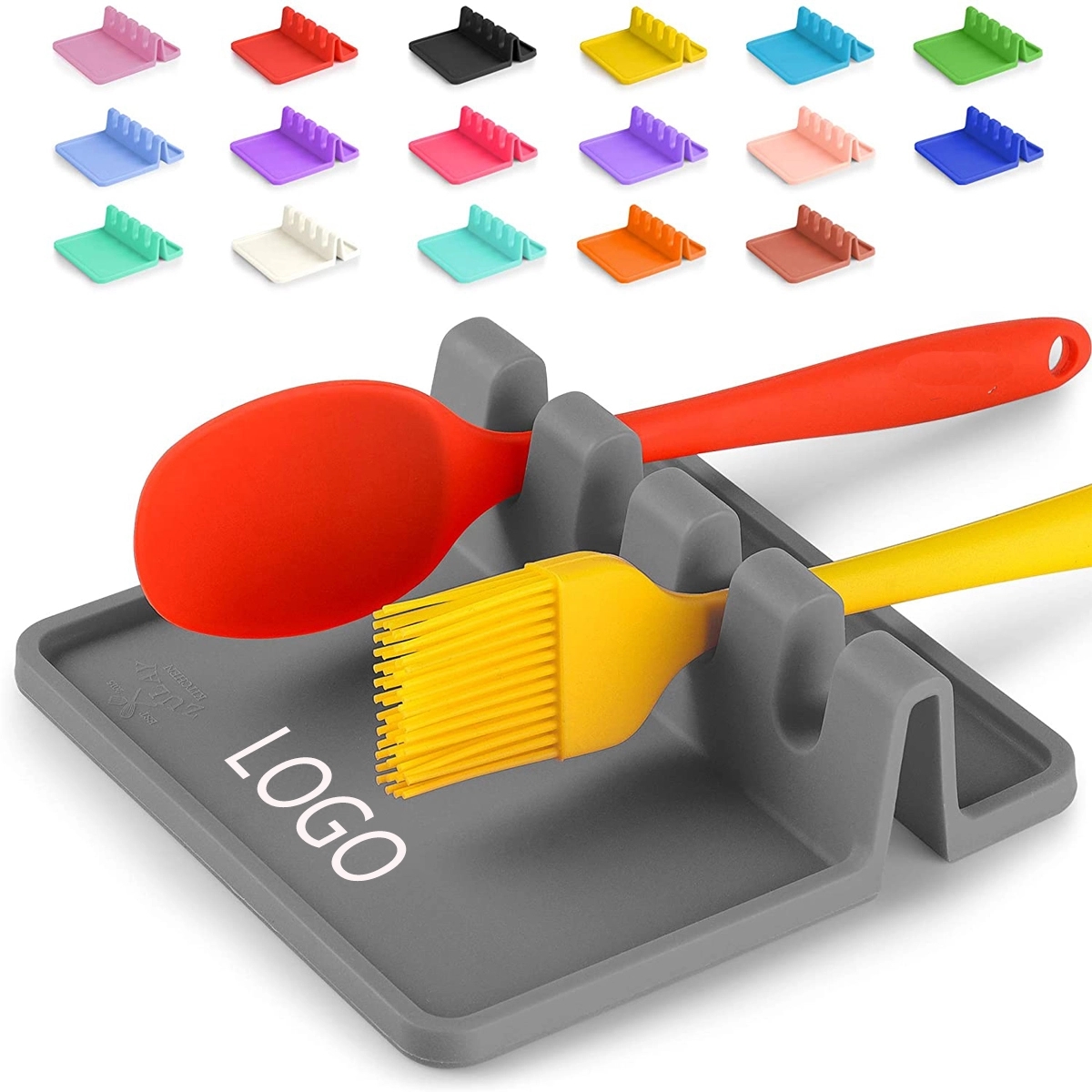 Silicone Utensil Rest with Drip Pad 1